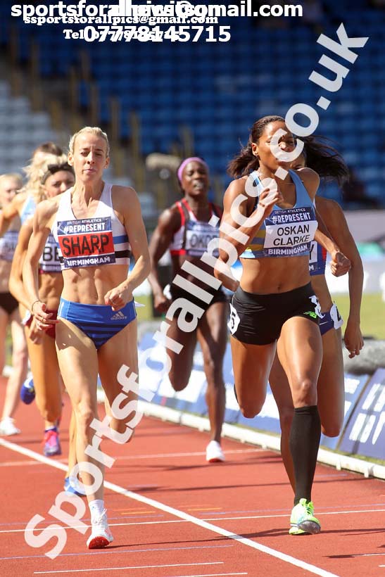 Womens 800 metres, British World Championship Team Trials, Alexander Stadium, Birmingham